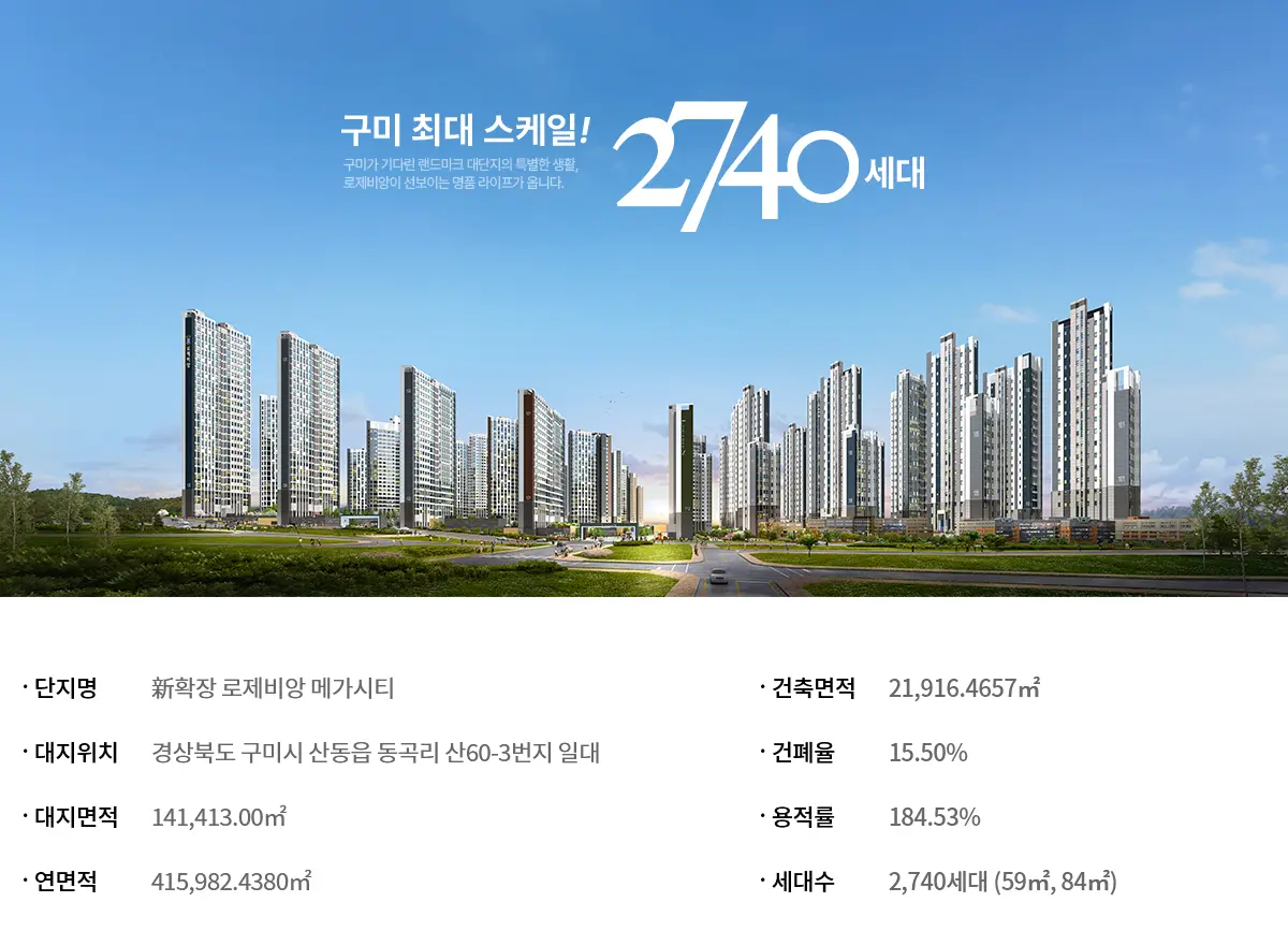 구미 로제비앙 메가시티 사업개요