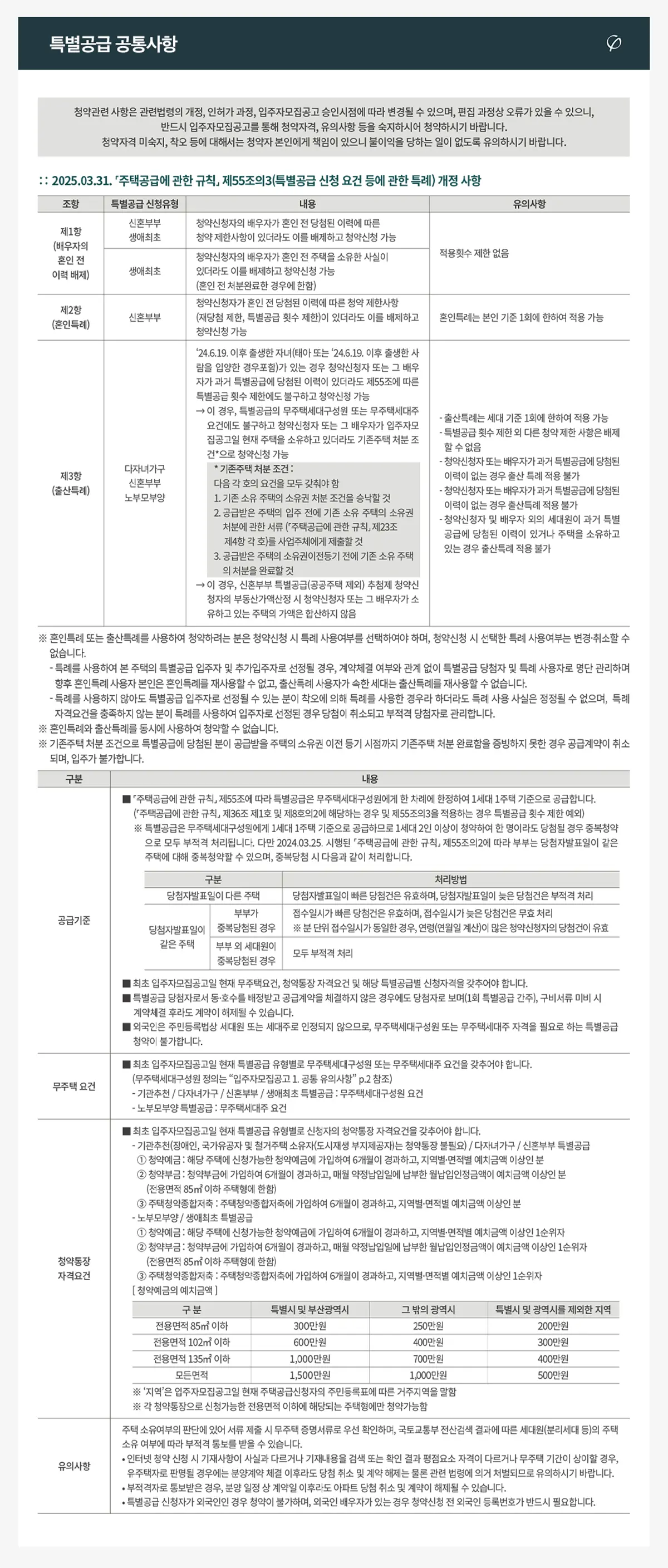 미평 푸르지오 특별공급안내문